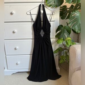 Vintage Laundry Black Halter Midi Dress